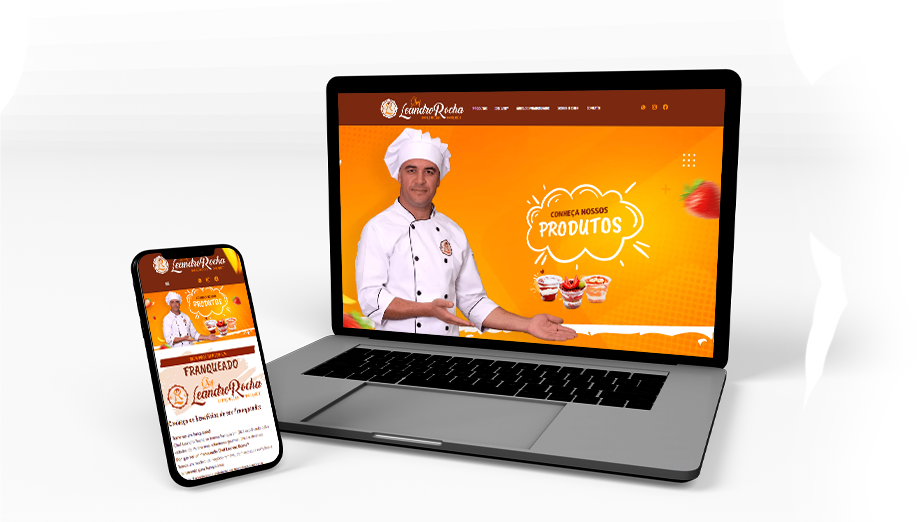 Mockup site - Chef Leandro
